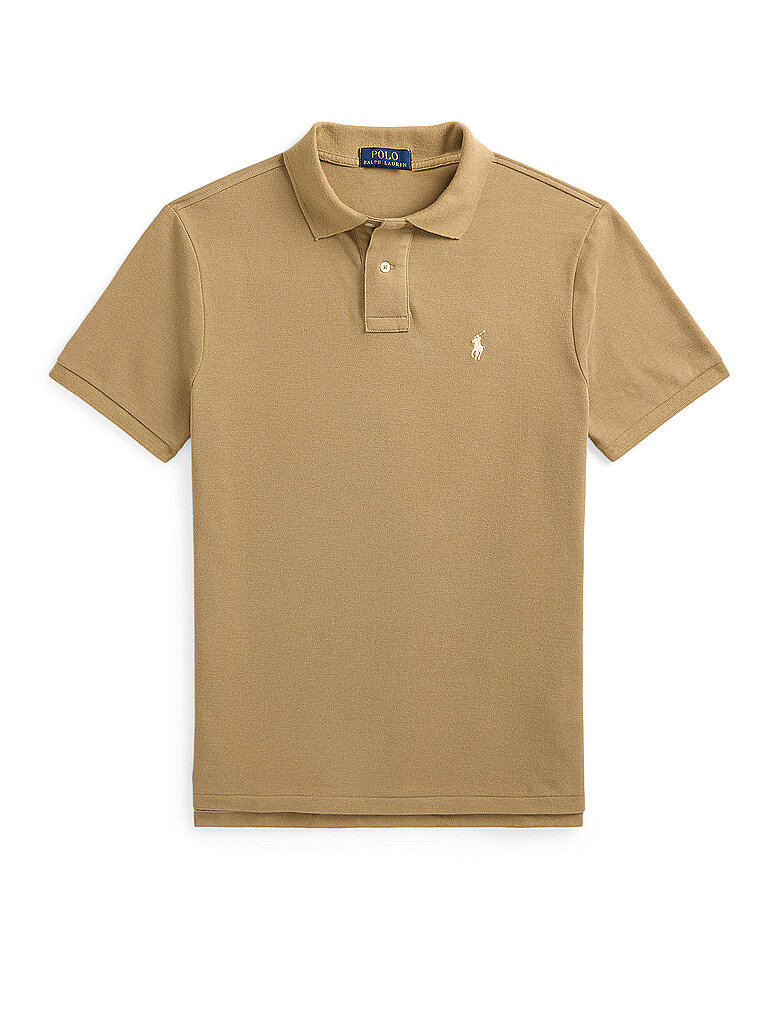 Polo coupe slim personnalisée beige S