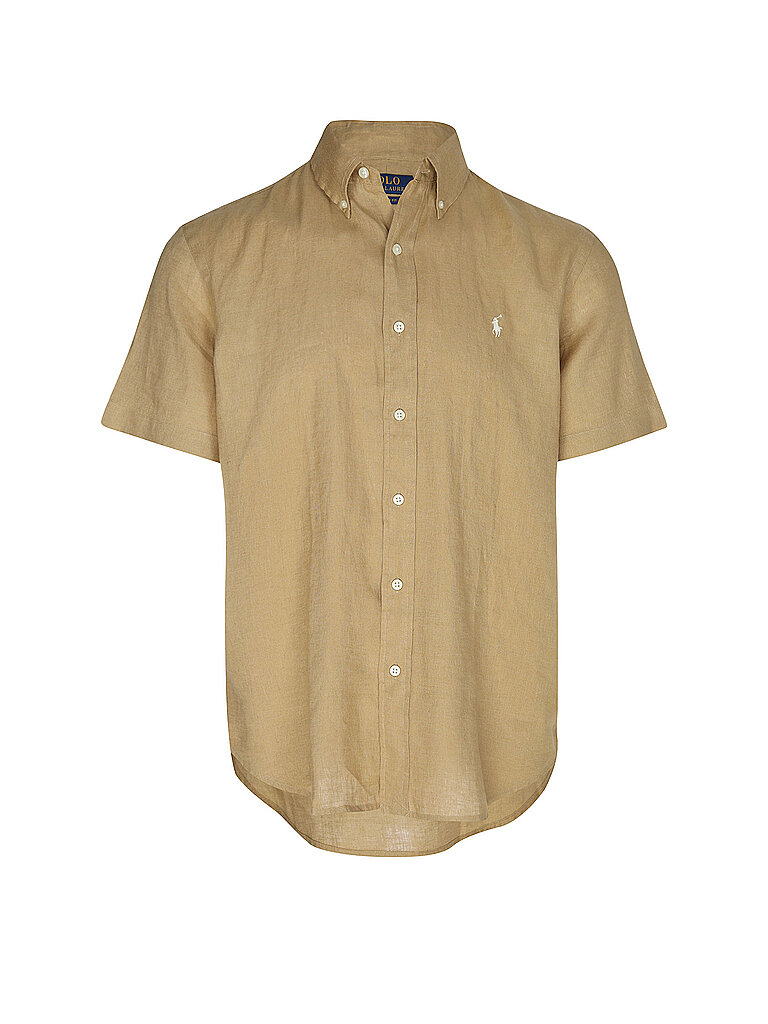 Chemise en lin marron clair S