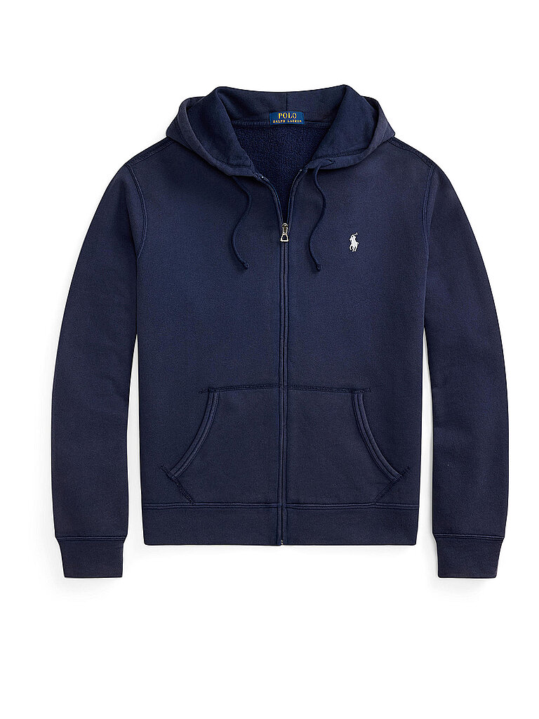 Sweat-shirt zippé bleu marine M