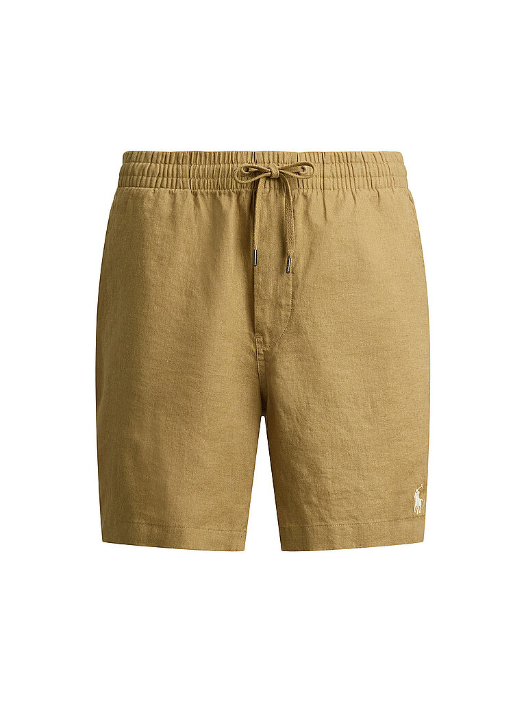 Shorts en lin marron clair M