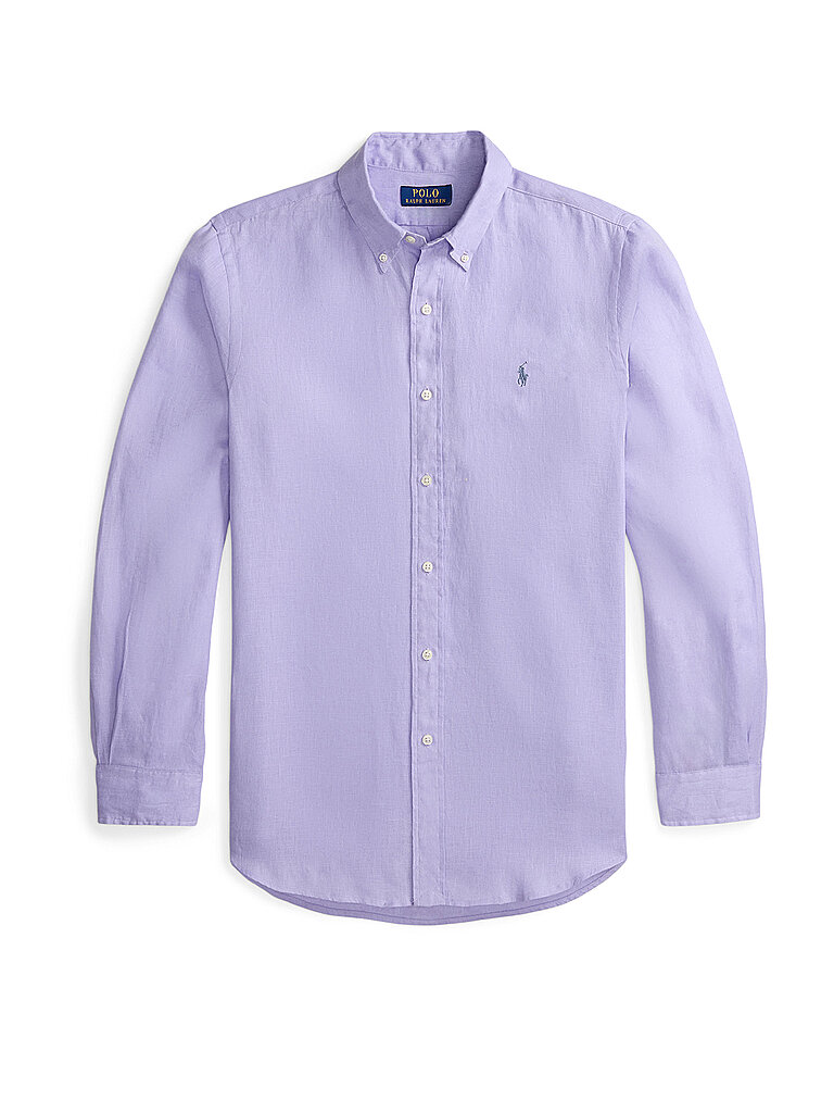 Chemise en lin coupe personnalisée violet S
