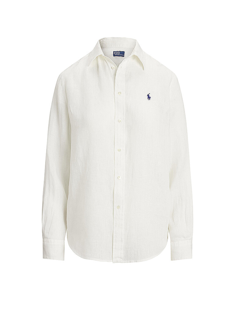 POLO RALPH LAUREN Blouse en lin blanc | XL