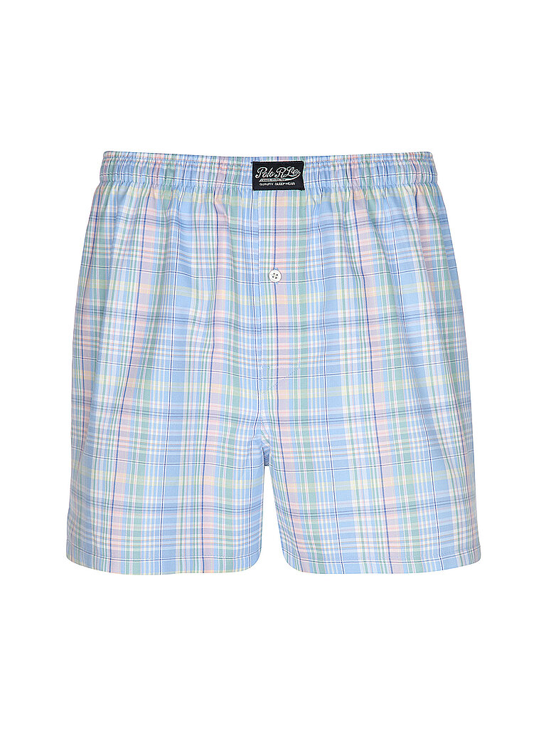 Boxershorts muldi plaid bleu L