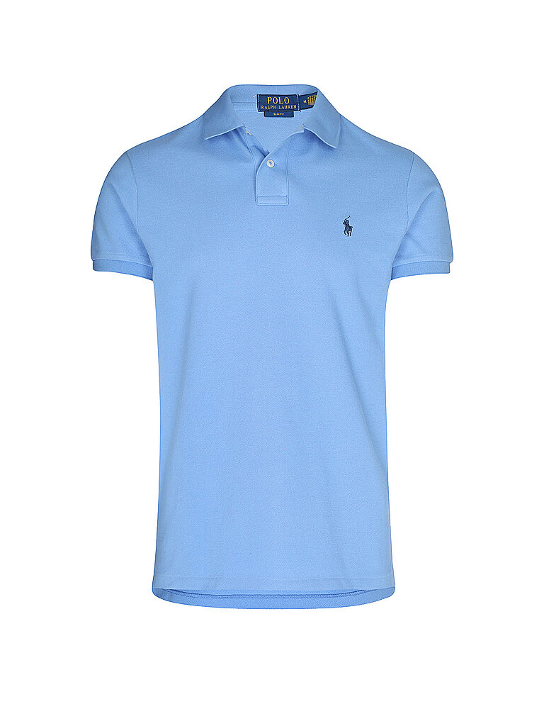 Poloshirt Slim Fit bleu clair XL