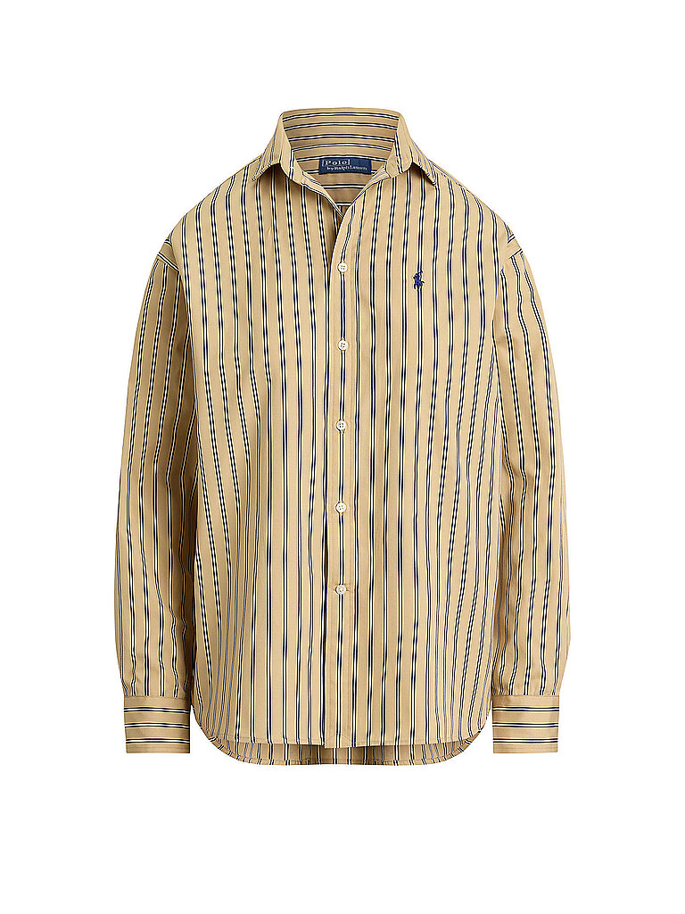 Chemise droite à rayures en coton - vue 3