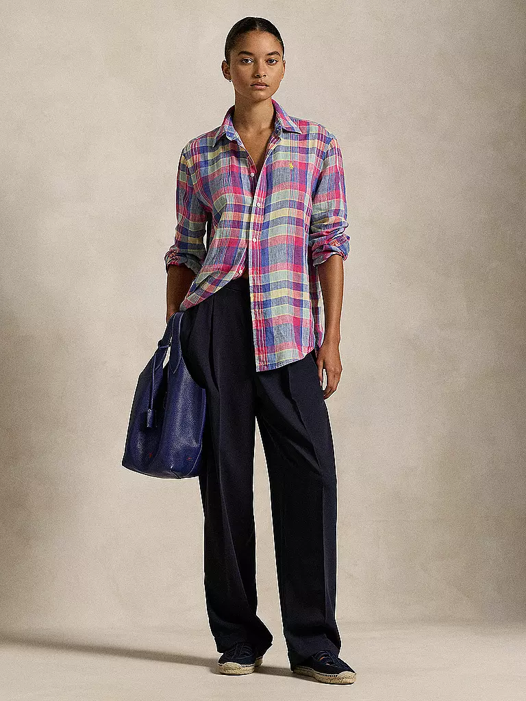 POLO RALPH LAUREN | Blouse en lin | Bleu