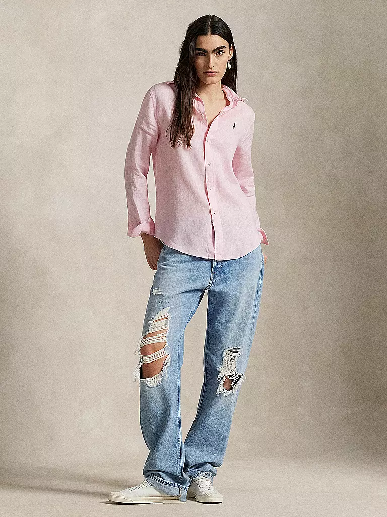POLO RALPH LAUREN | Blouse en lin | Rose