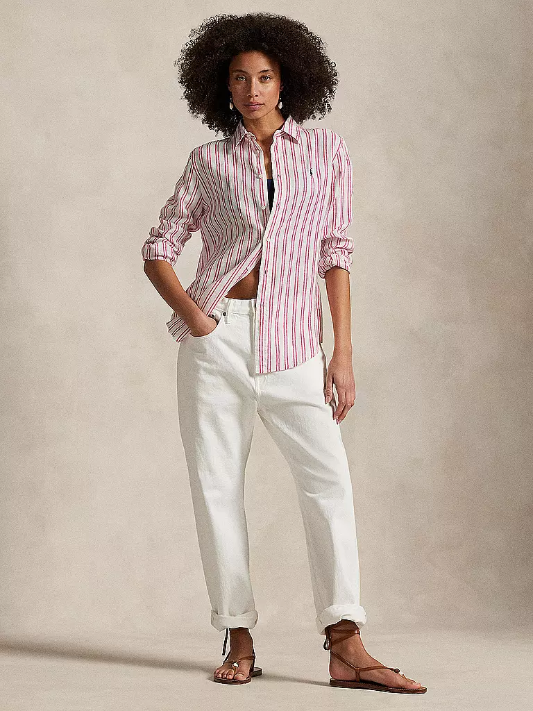POLO RALPH LAUREN | Blouse en lin | Rouge