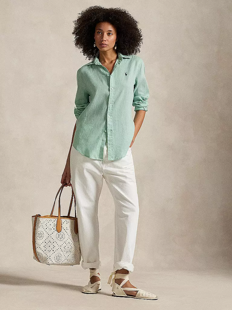 POLO RALPH LAUREN | Blouse en lin | mint
