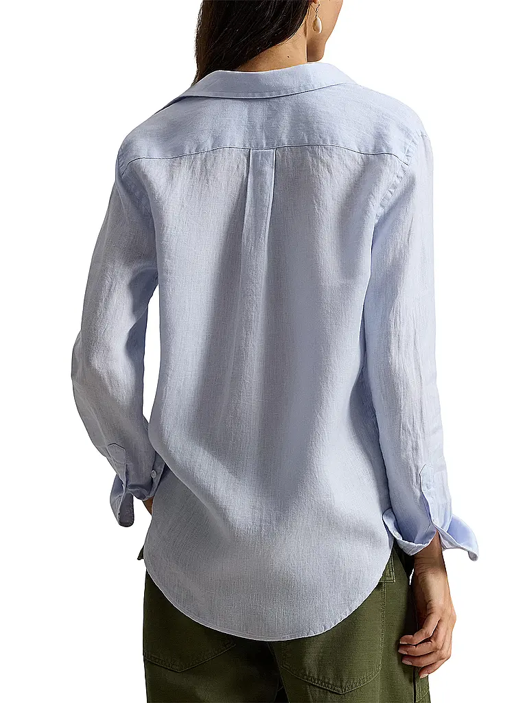 POLO RALPH LAUREN | Blouse en lin | Bleu clair