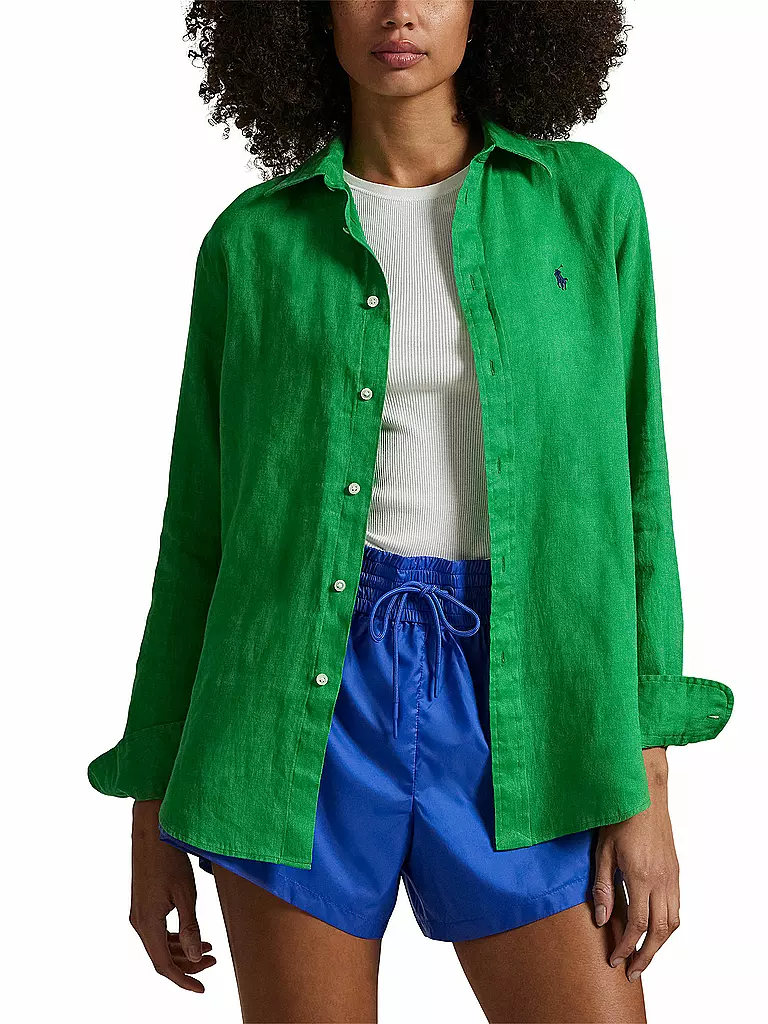 POLO RALPH LAUREN | Blouse en lin | Vert