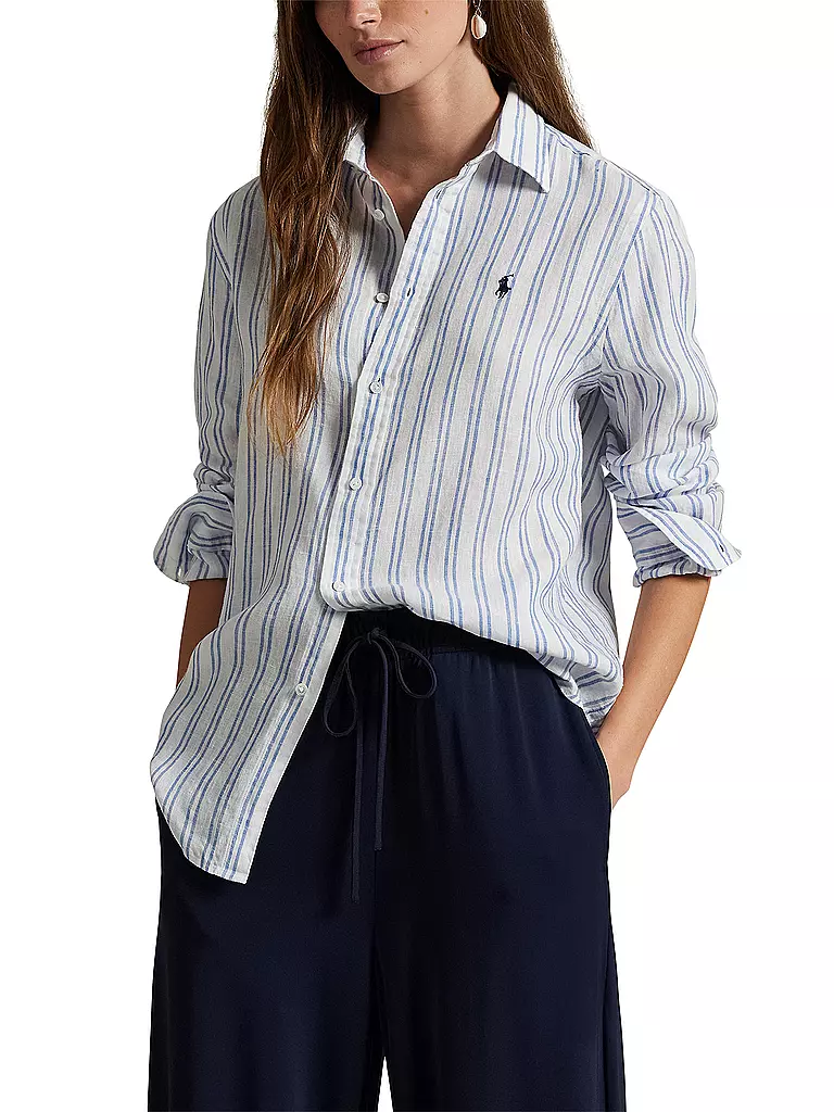 POLO RALPH LAUREN | Blouse en lin | Bleu