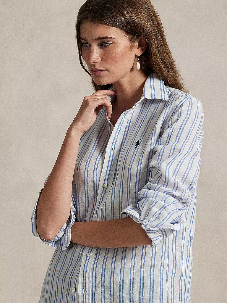 POLO RALPH LAUREN | Blouse en lin | Bleu