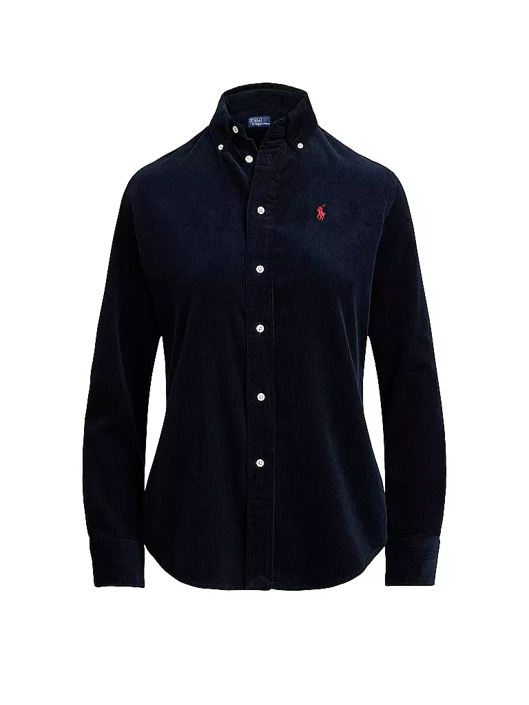 POLO RALPH LAUREN | Blouse en velours côtelé | Bleu foncé