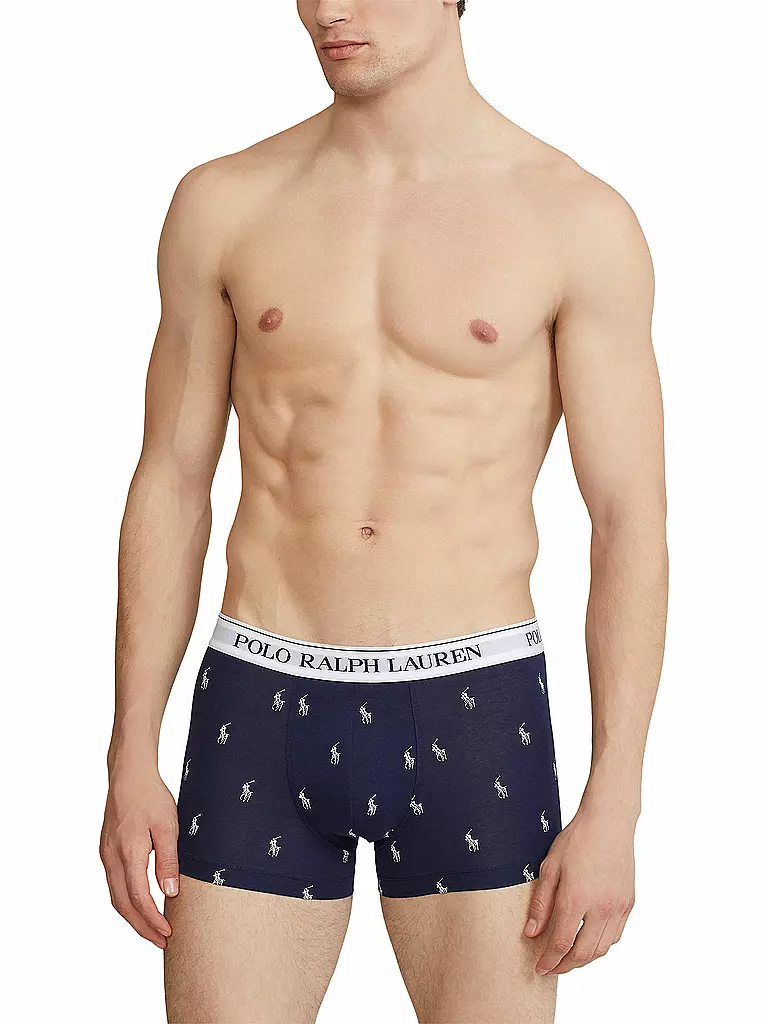 POLO RALPH LAUREN | Boxers Lot de 3 marine blanc | 