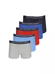 POLO RALPH LAUREN | Boxers Lot de 5 gris bleu rouge noir | Gris clair