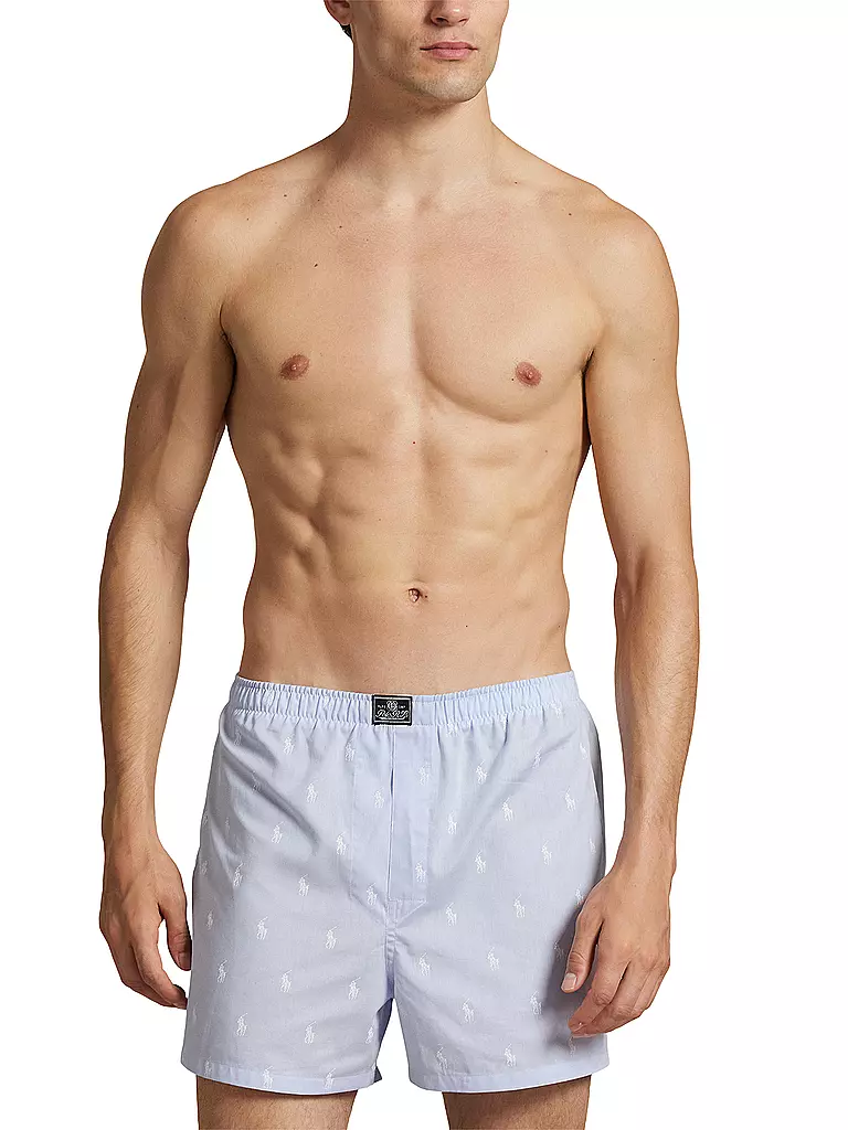 POLO RALPH LAUREN | Boxershorts lot de 3 bleu aop | Bleu