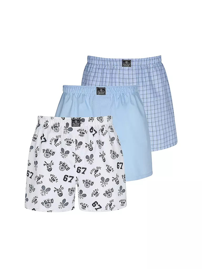 POLO RALPH LAUREN | Boxershorts lot de 3 bleu | blau