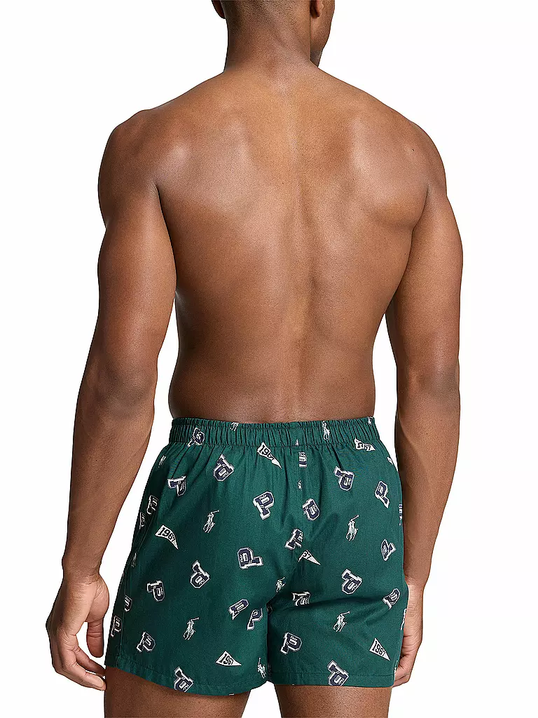 POLO RALPH LAUREN | Boxershorts lot de 3 imprimé navy | Vert foncé