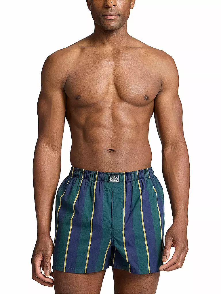 POLO RALPH LAUREN | Boxershorts lot de 3 imprimé navy | Vert foncé