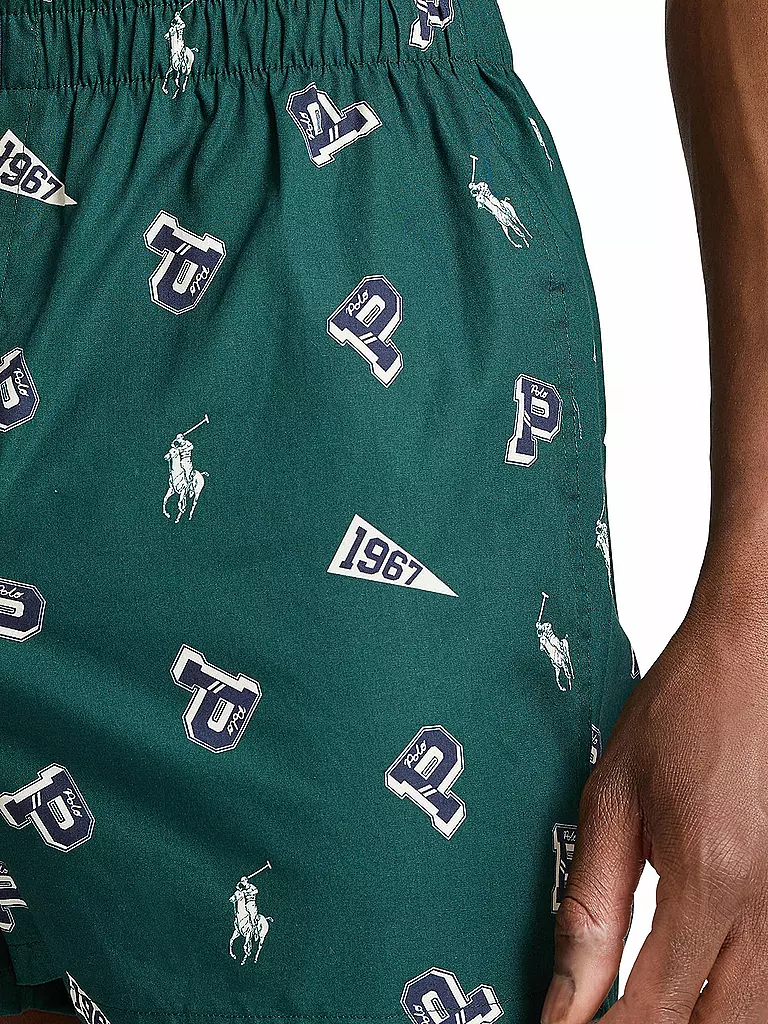 POLO RALPH LAUREN | Boxershorts lot de 3 imprimé navy | Vert foncé