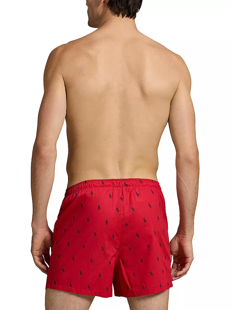 POLO RALPH LAUREN | Boxershorts lot de 3 rouge / écru | Bleu