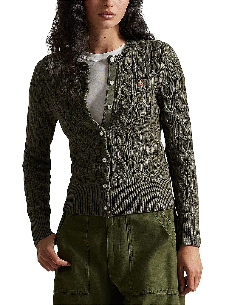 POLO RALPH LAUREN | Cardigan Coupe Slim | Olive