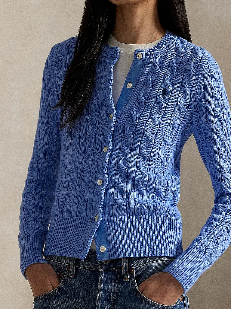 POLO RALPH LAUREN | Cardigan Slim Fit | Bleu clair