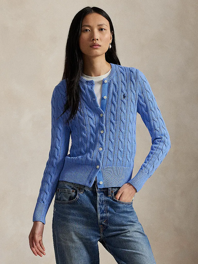 POLO RALPH LAUREN | Cardigan Slim Fit | Bleu clair