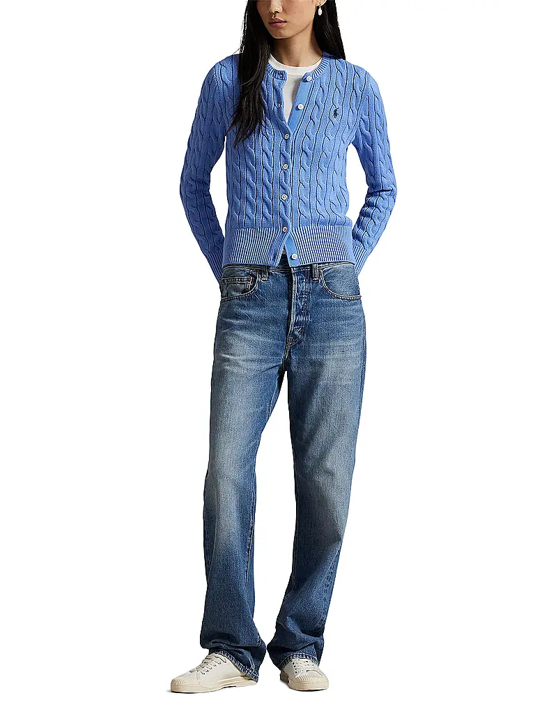 POLO RALPH LAUREN | Cardigan Slim Fit | Bleu clair