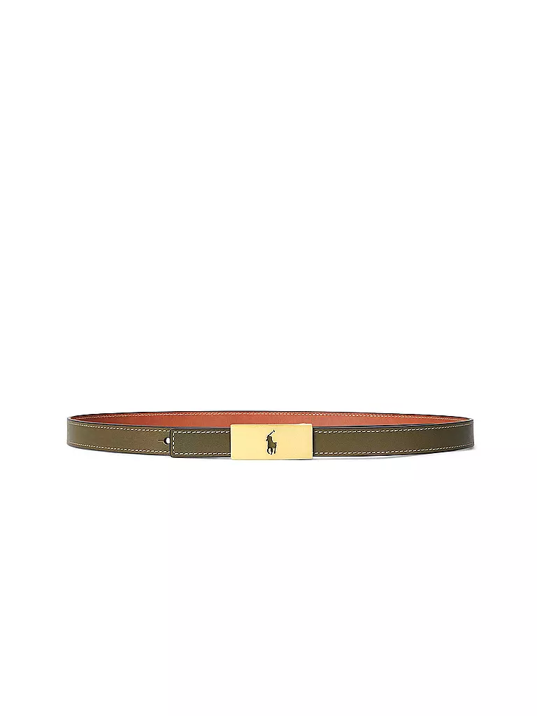 POLO RALPH LAUREN | Ceinture en cuir | olive