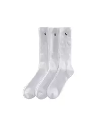 POLO RALPH LAUREN | Chaussettes, lot de 3, marine / gris / bleu | Blanc