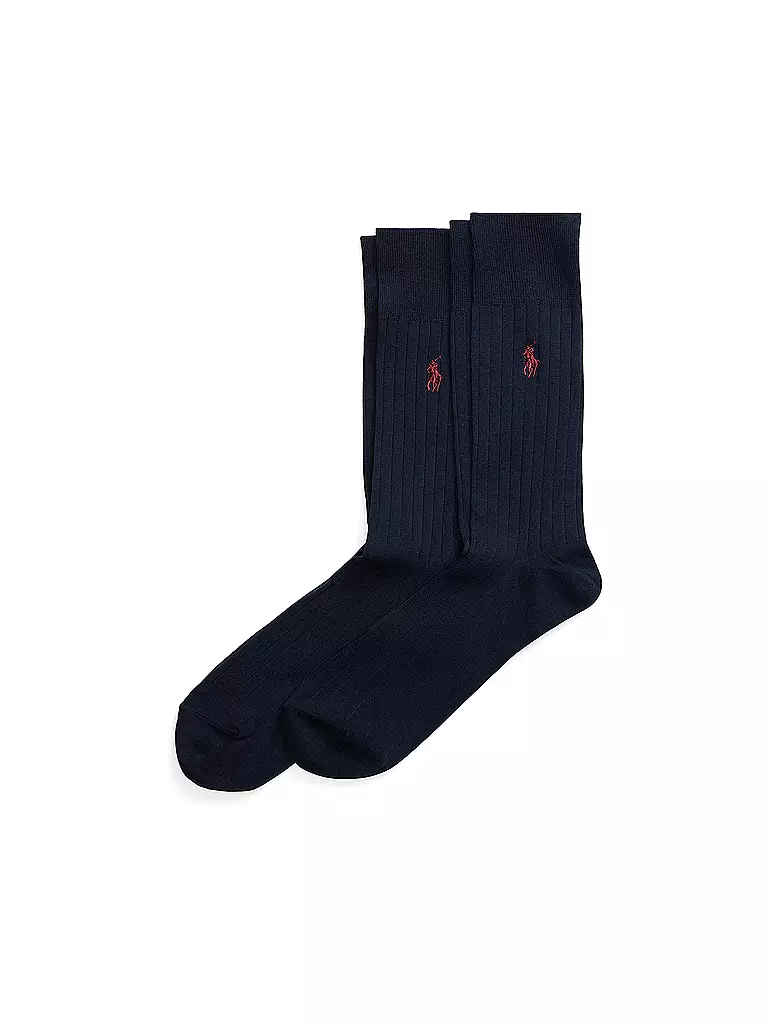 POLO RALPH LAUREN | Chaussettes Homme lot de 2 marine | Bleu foncé