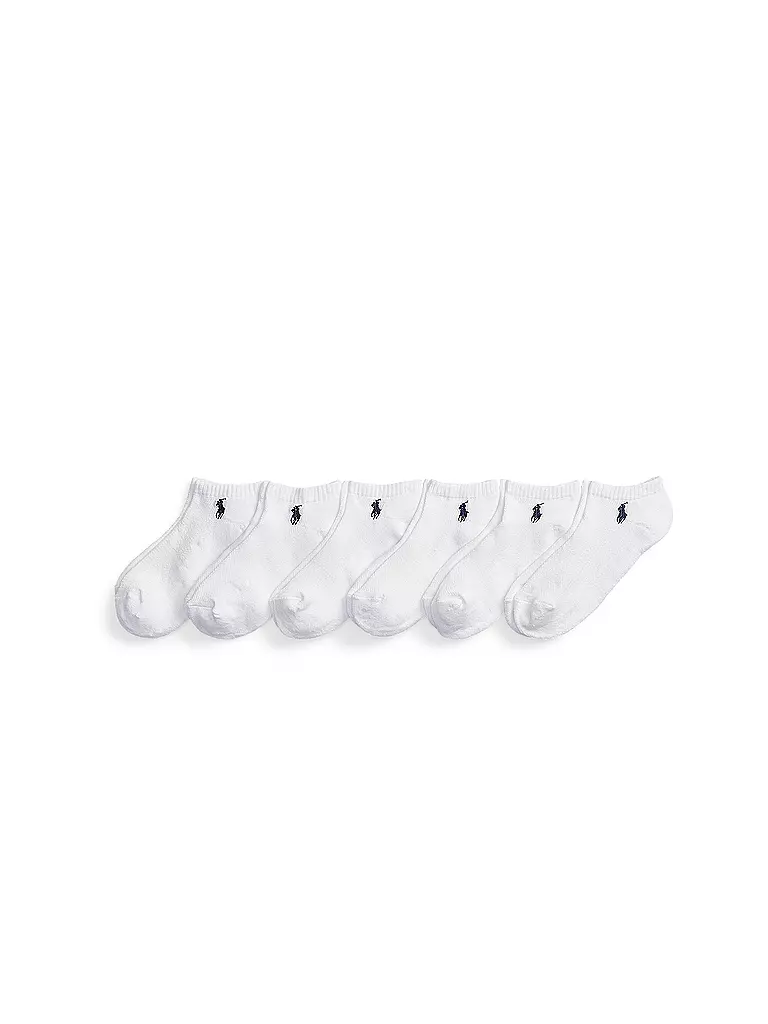 POLO RALPH LAUREN | Chaussettes lot de 6 blanc | Blanc