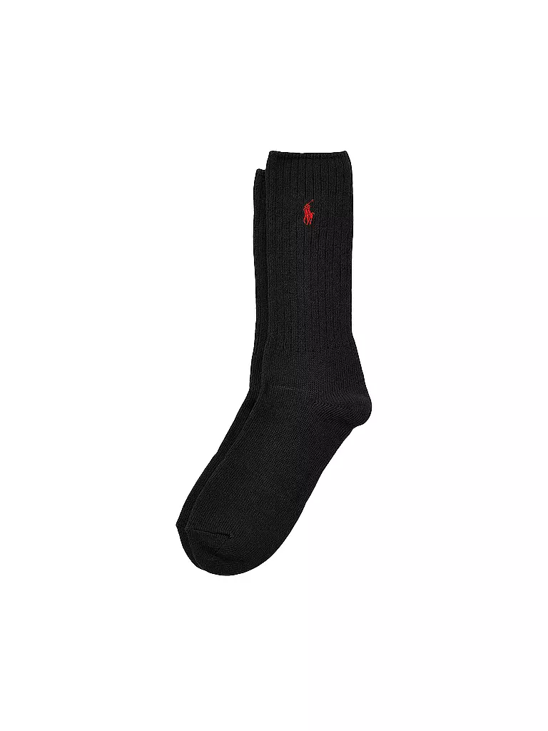 POLO RALPH LAUREN | Chaussettes noir / rouge | Noir