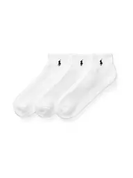 POLO RALPH LAUREN | Chaussettes sneaker, lot de 3, blanc | Blanc