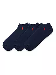 POLO RALPH LAUREN | Chaussettes sneaker, lot de 3, marine | Bleu foncé