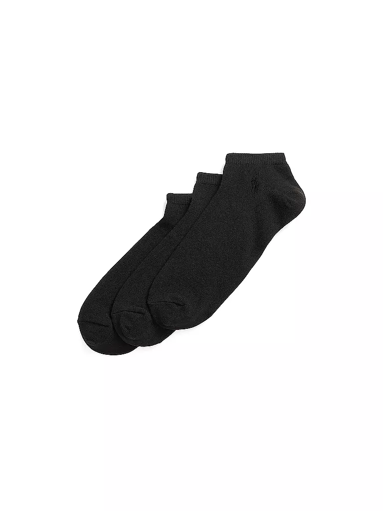 POLO RALPH LAUREN | Chaussettes sneaker, lot de 3, noir | schwarz