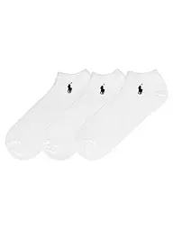 POLO RALPH LAUREN | Chaussettes sneaker, lot de 3, marine | Blanc