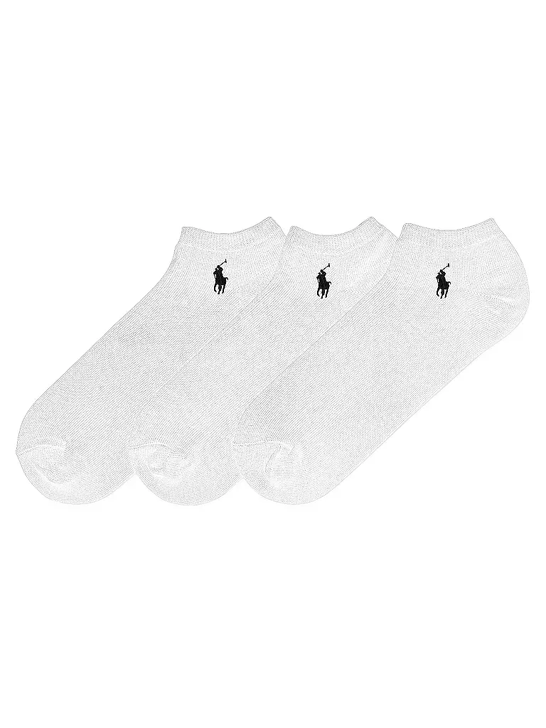 POLO RALPH LAUREN | Chaussettes sneaker lot de 3 blanc | weiss
