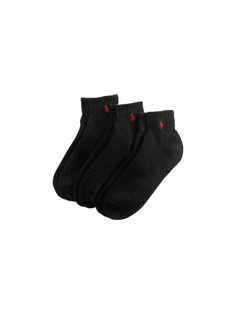 POLO RALPH LAUREN | Chaussettes sneaker lot de 3 noir | 