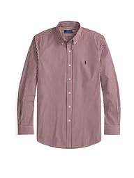 POLO RALPH LAUREN | Chemise coupe personnalisée | Rouge foncé