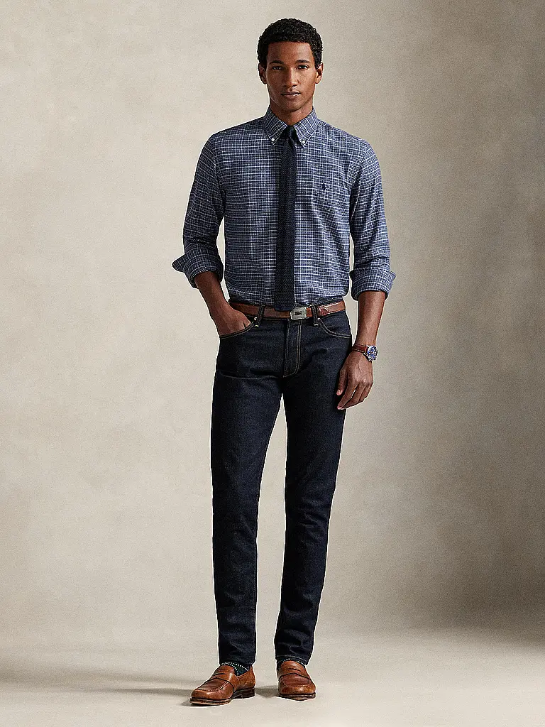 POLO RALPH LAUREN | Chemise en flanelle coupe classique | dunkelblau
