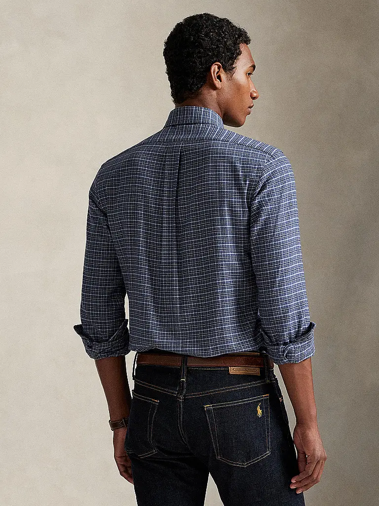 POLO RALPH LAUREN | Chemise en flanelle coupe classique | dunkelblau