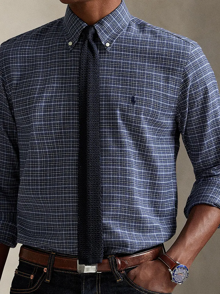 POLO RALPH LAUREN | Chemise en flanelle coupe classique | dunkelblau
