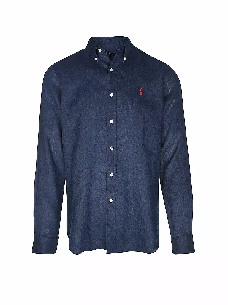 POLO RALPH LAUREN | Chemise en lin coupe personnalisée | dunkelblau