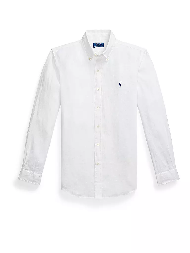 POLO RALPH LAUREN | Chemise en lin coupe personnalisée | Blanc