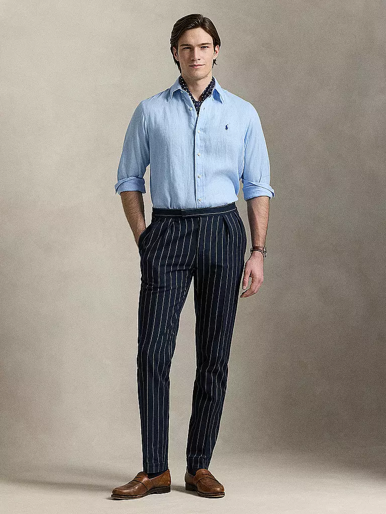 POLO RALPH LAUREN | Chemise en lin coupe personnalisée | hellblau