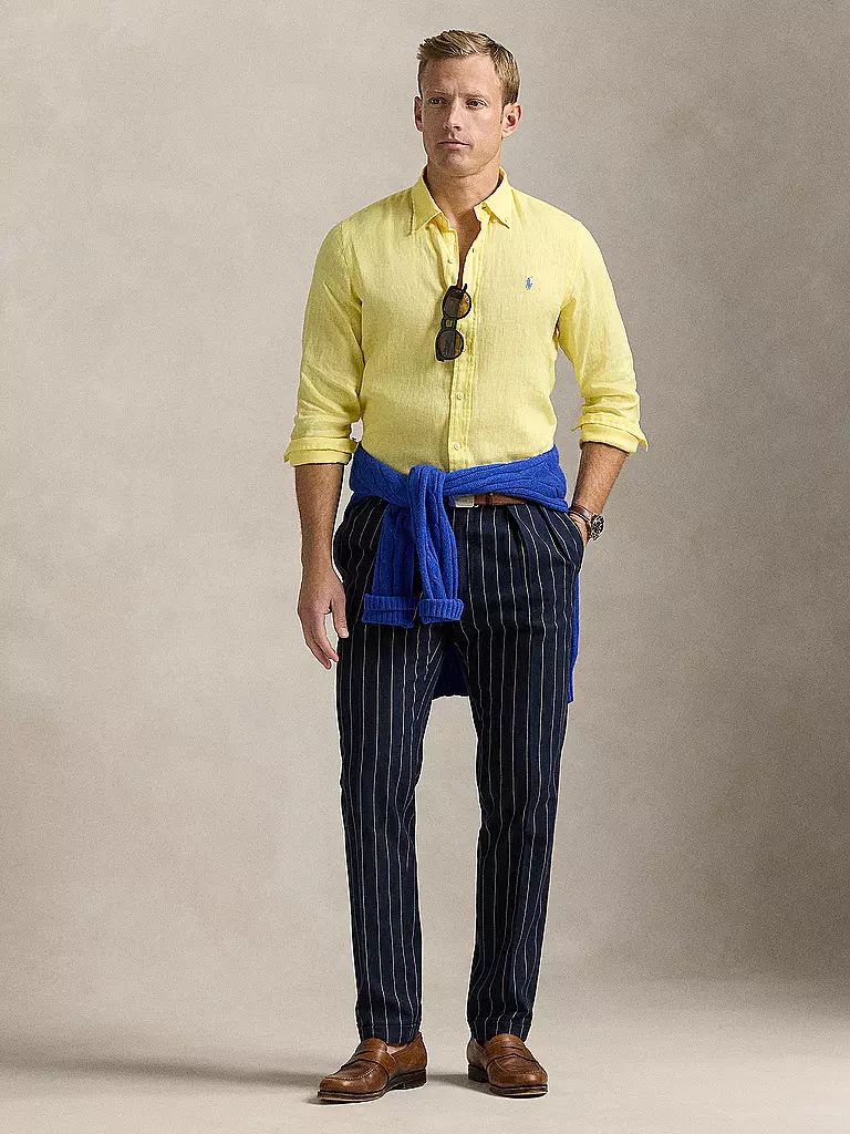 POLO RALPH LAUREN | Chemise en lin coupe personnalisée | gelb