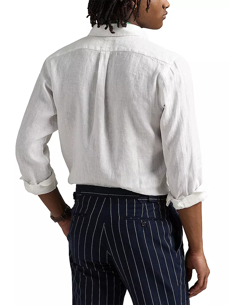 POLO RALPH LAUREN | Chemise en lin coupe personnalisée | weiss